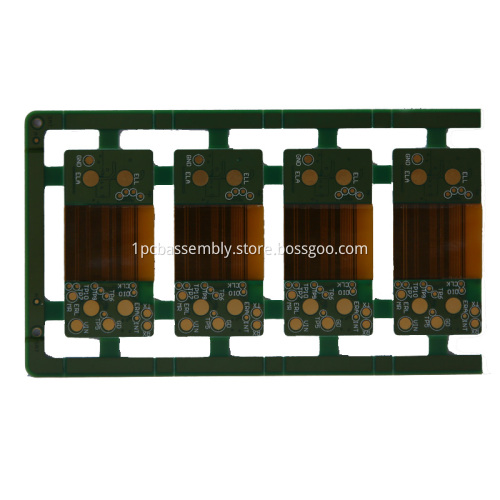 Blue Solder Mask 4layers Rigid Flex Circuit Board